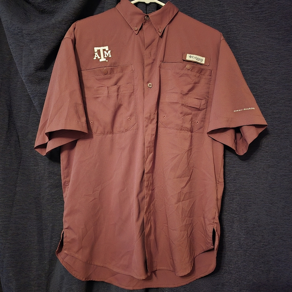 Columbia Texas A&M Fishing Shirt